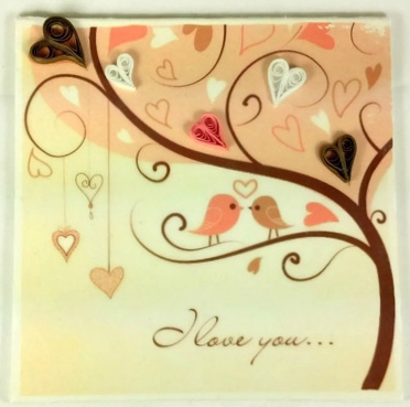 i love your birds quilling art